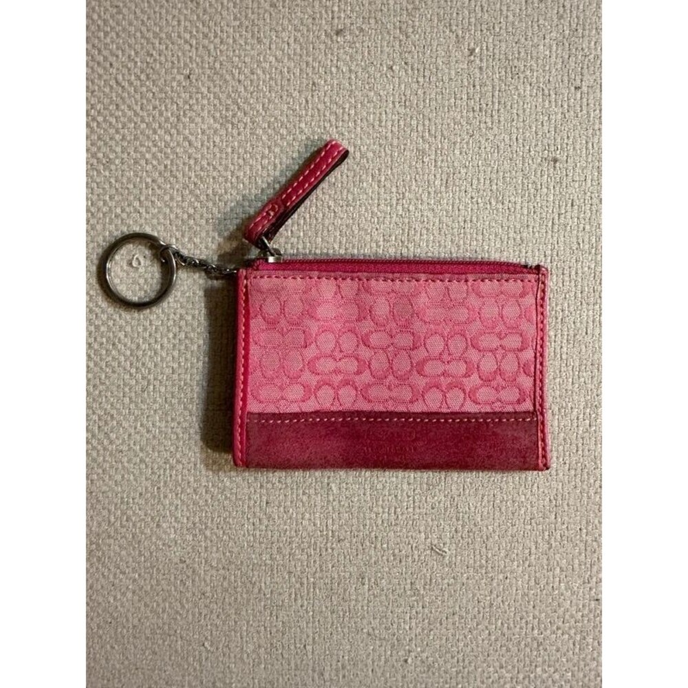 Coach Card Holder Key Ring